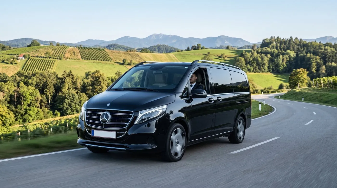 Limousine auf der Strecke nach Spielberg