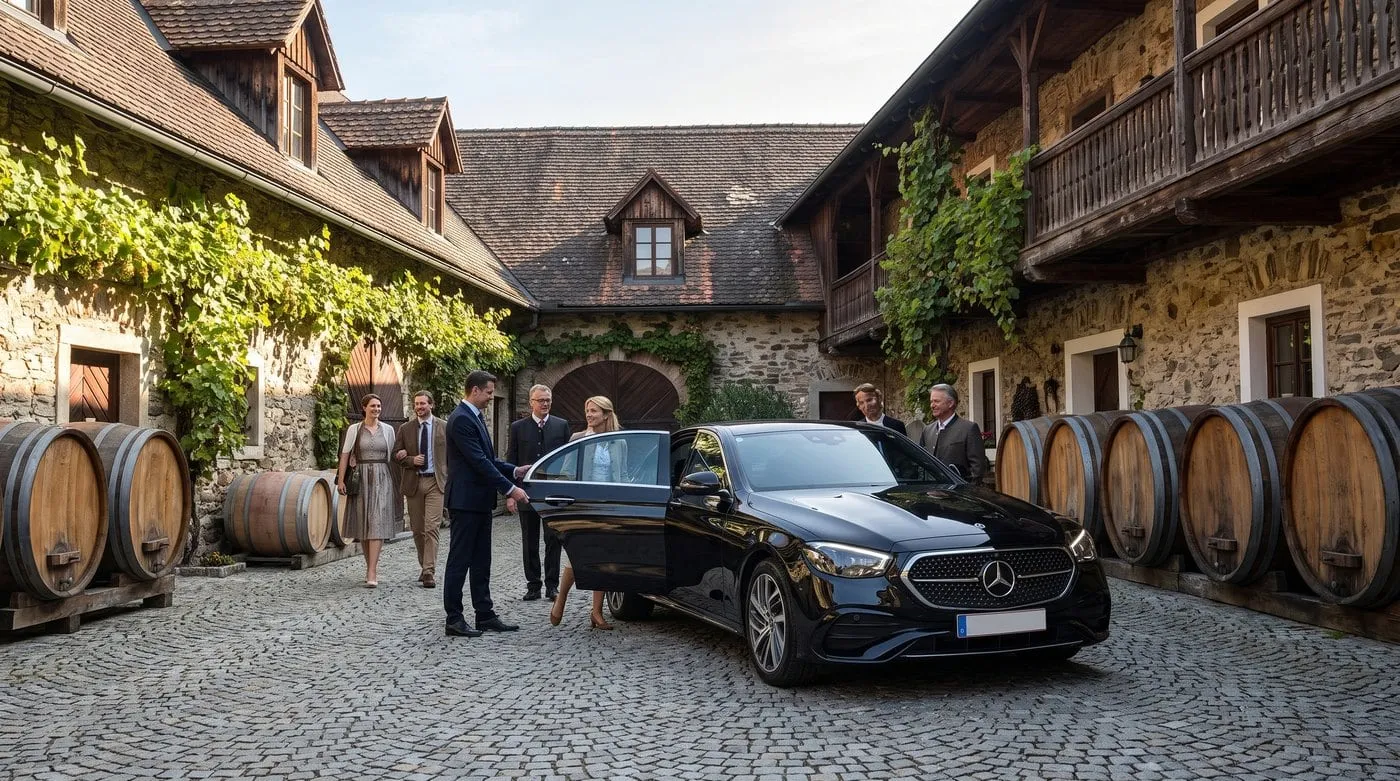 Limousine on its way to Krems