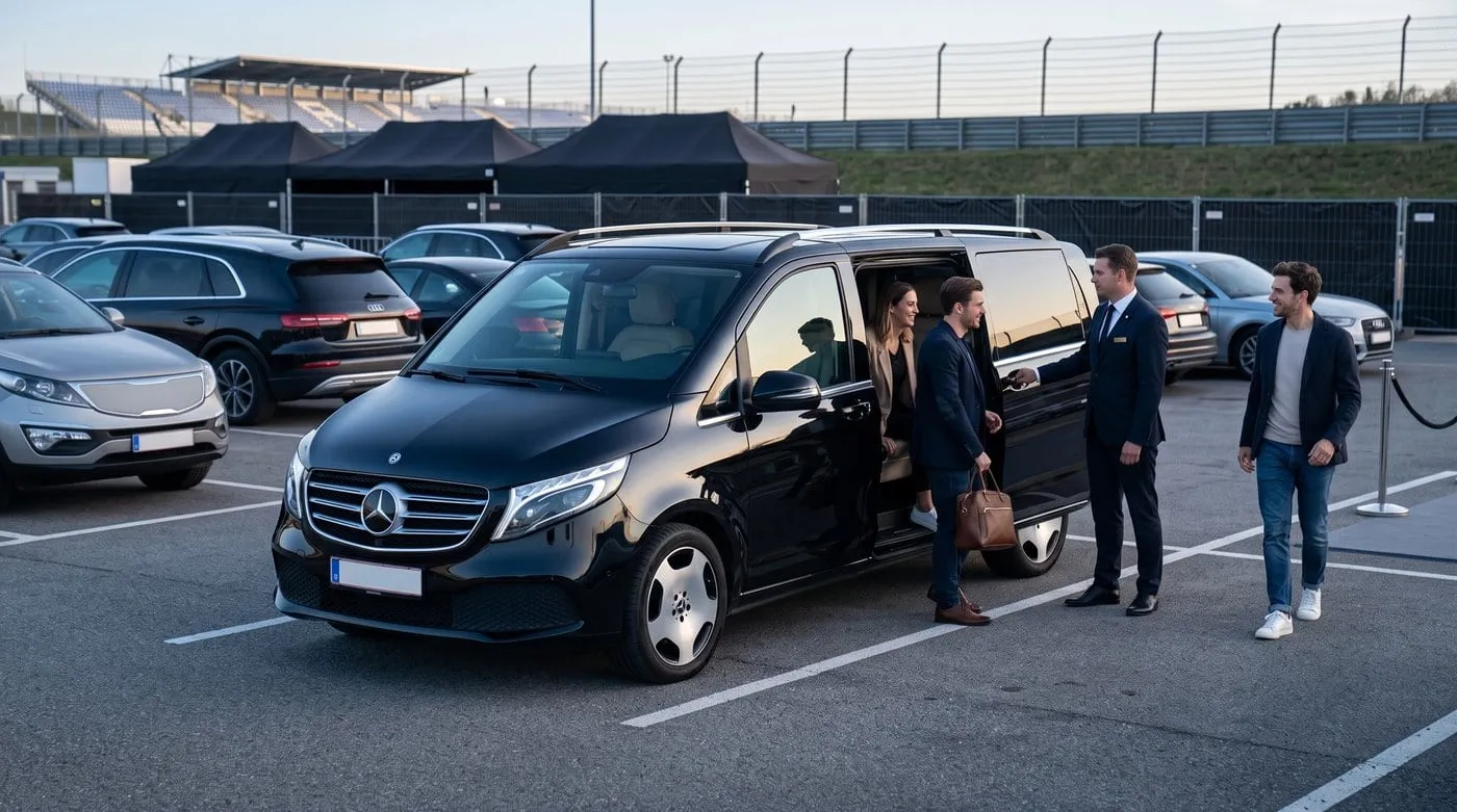 Limousine unterwegs nach Spielberg