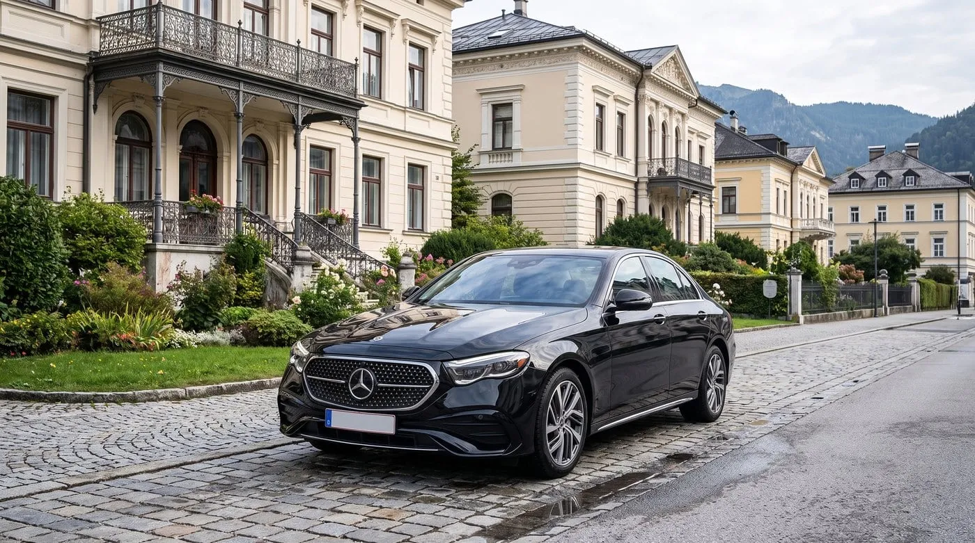 Limousine unterwegs nach Hallstatt
